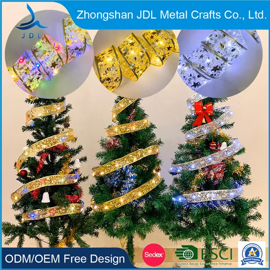 Высокое качество, дешевая цена, праздничное освещение, наружное водонепроницаемое солнечное рождественское украшение, елочный светильник, светодиодный гирляндный светильник